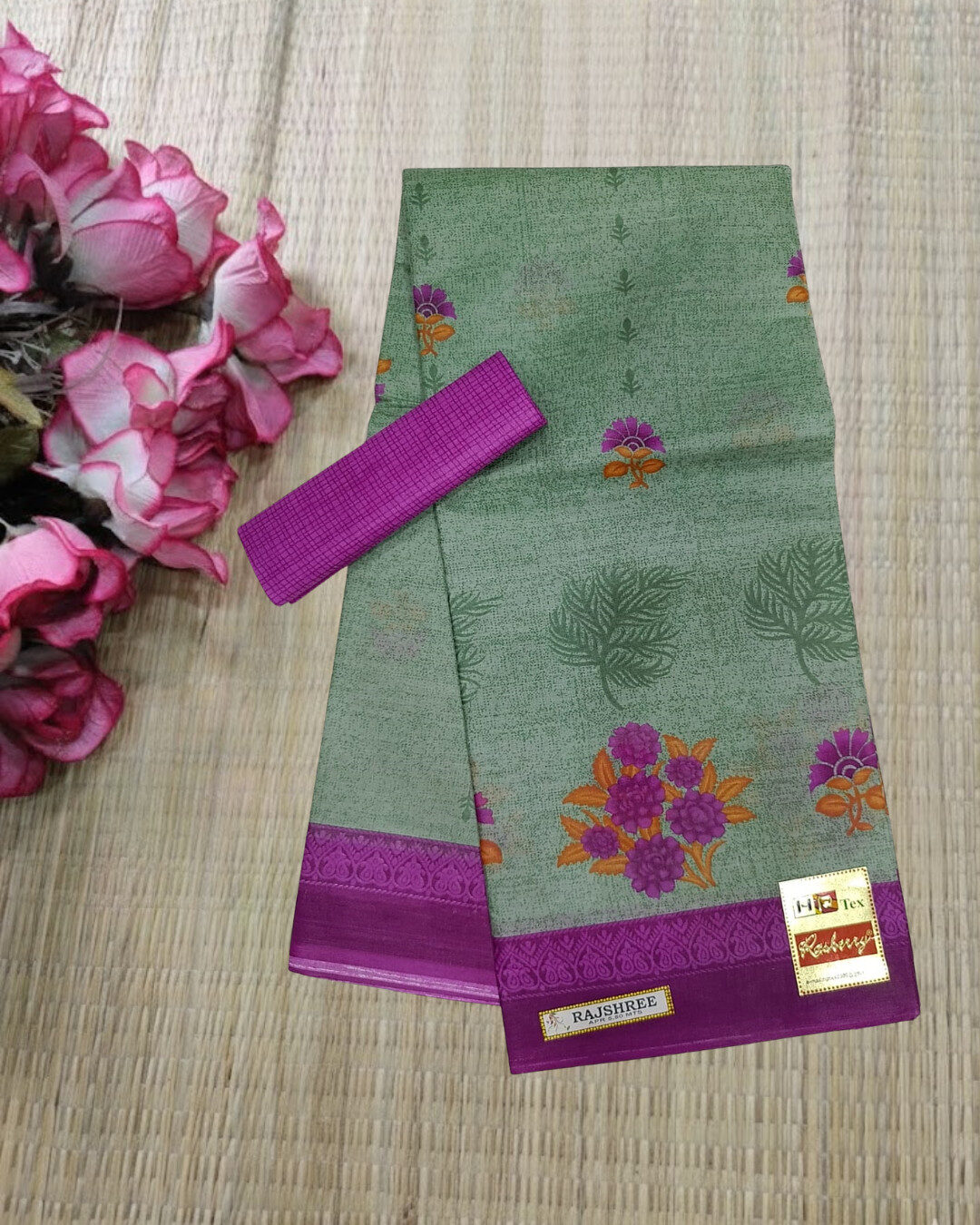 Premium Soft Cotton Saree โ Elegant Daily Wear Collection