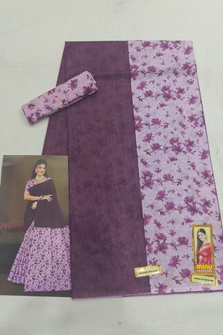 Minu Pure Cotton Saree – Elegant Daily Wear Collection