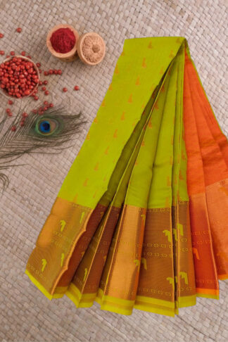 Handloom Kuppadam Saree with Jari Weaving