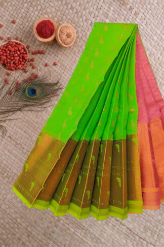 Handloom Kuppadam Saree with Jari Weaving