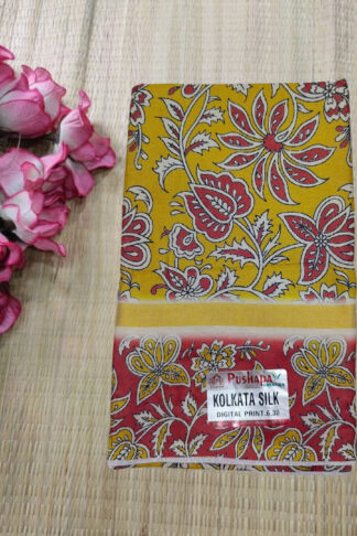 Designer Maslin Kalamkari Saree