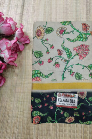 Designer Maslin Kalamkari Saree