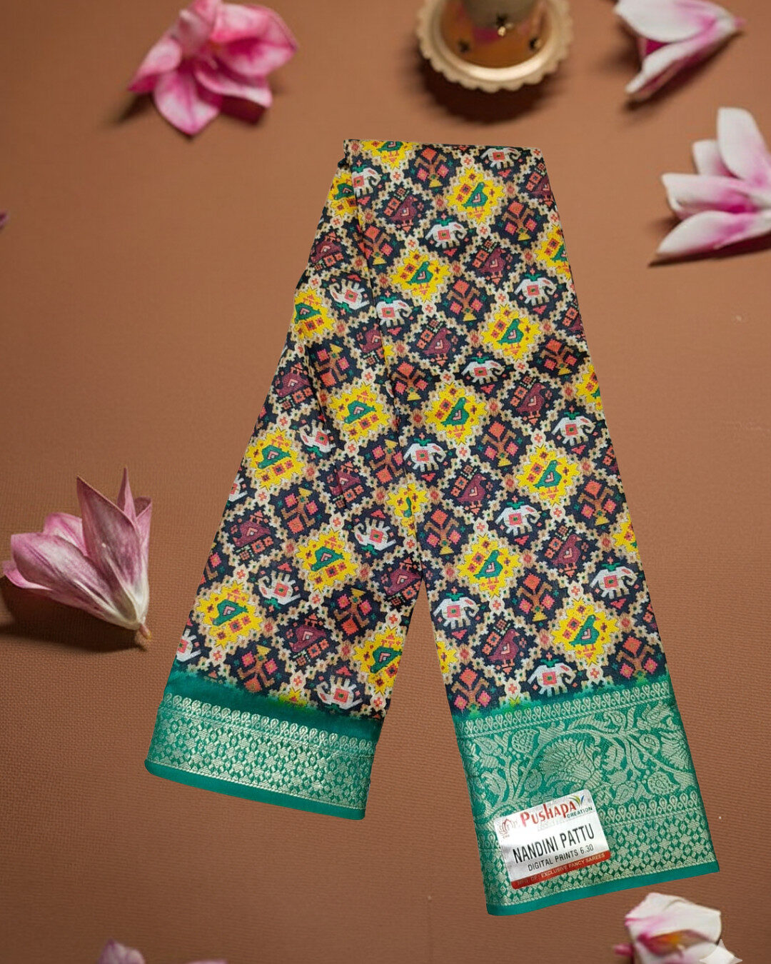 Nandini Pattu Digital Saree