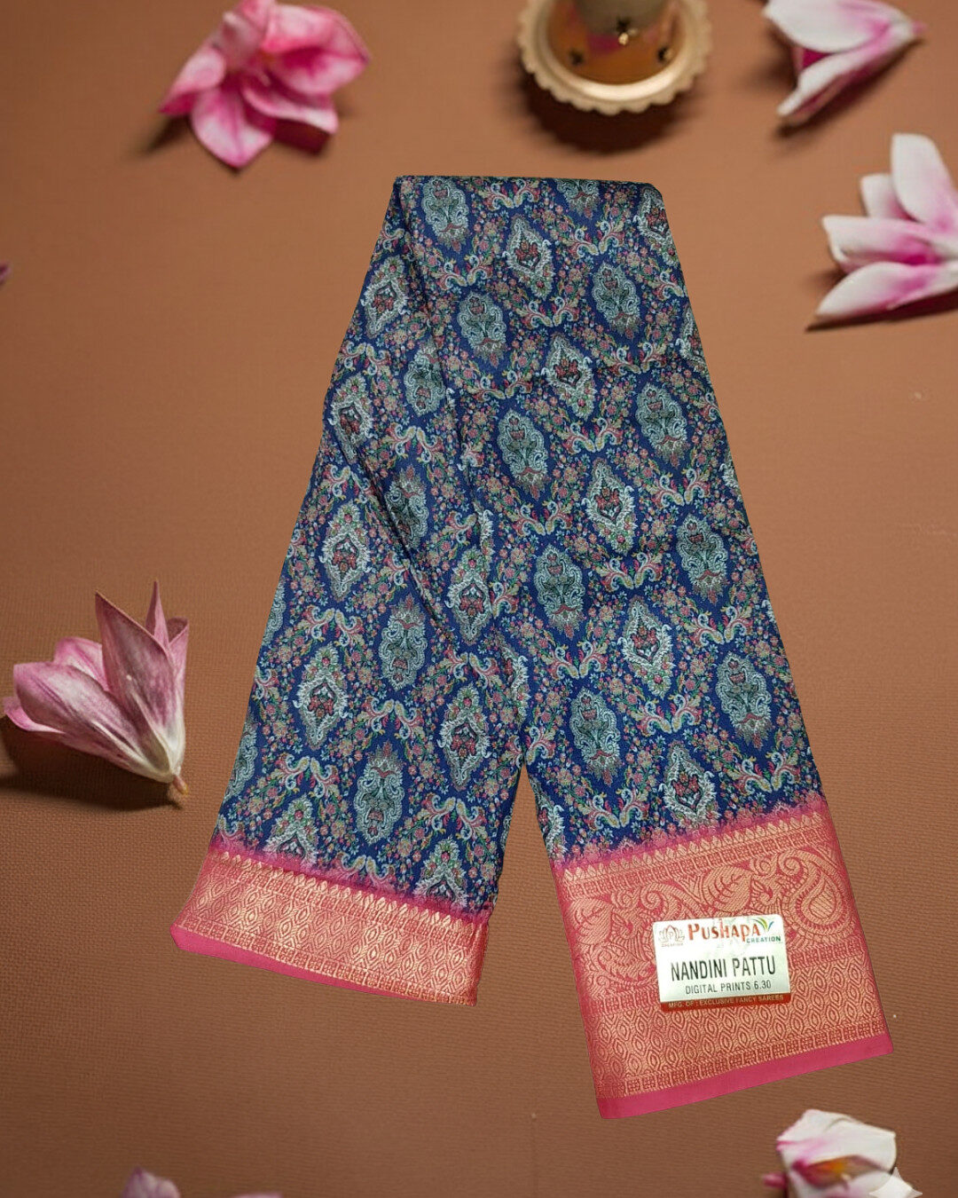 Nandini Pattu Digital Saree