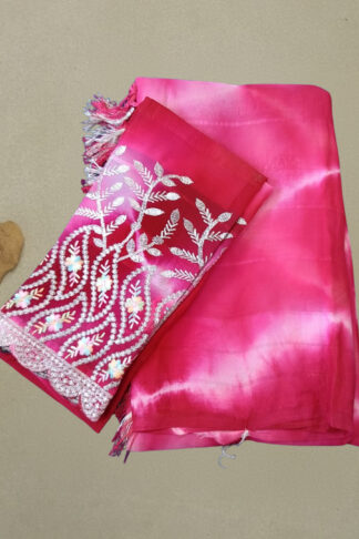 Designer Shibori Print Saree
