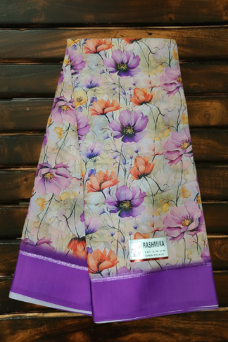 Marshmallow Digital Print Saree