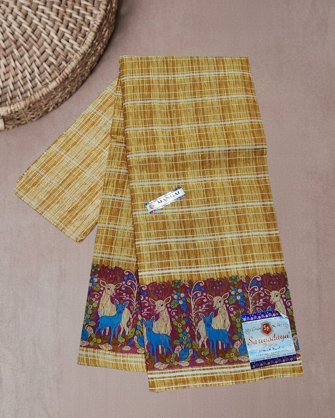 MulMul Cotton Saree