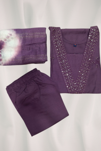 Designer Vatican Print 3-Piece Kurta Set