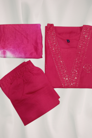 Designer Vatican Print 3-Piece Kurta Set