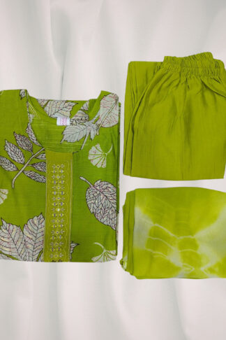 Readymade Vatican Print 3-Piece Kurta Set