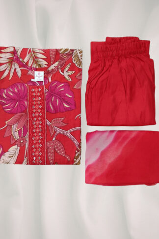 Readymade Vatican Print 3-Piece Kurta Set