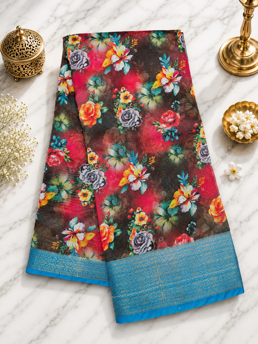 Elegant Semi Khadi Silk Saree