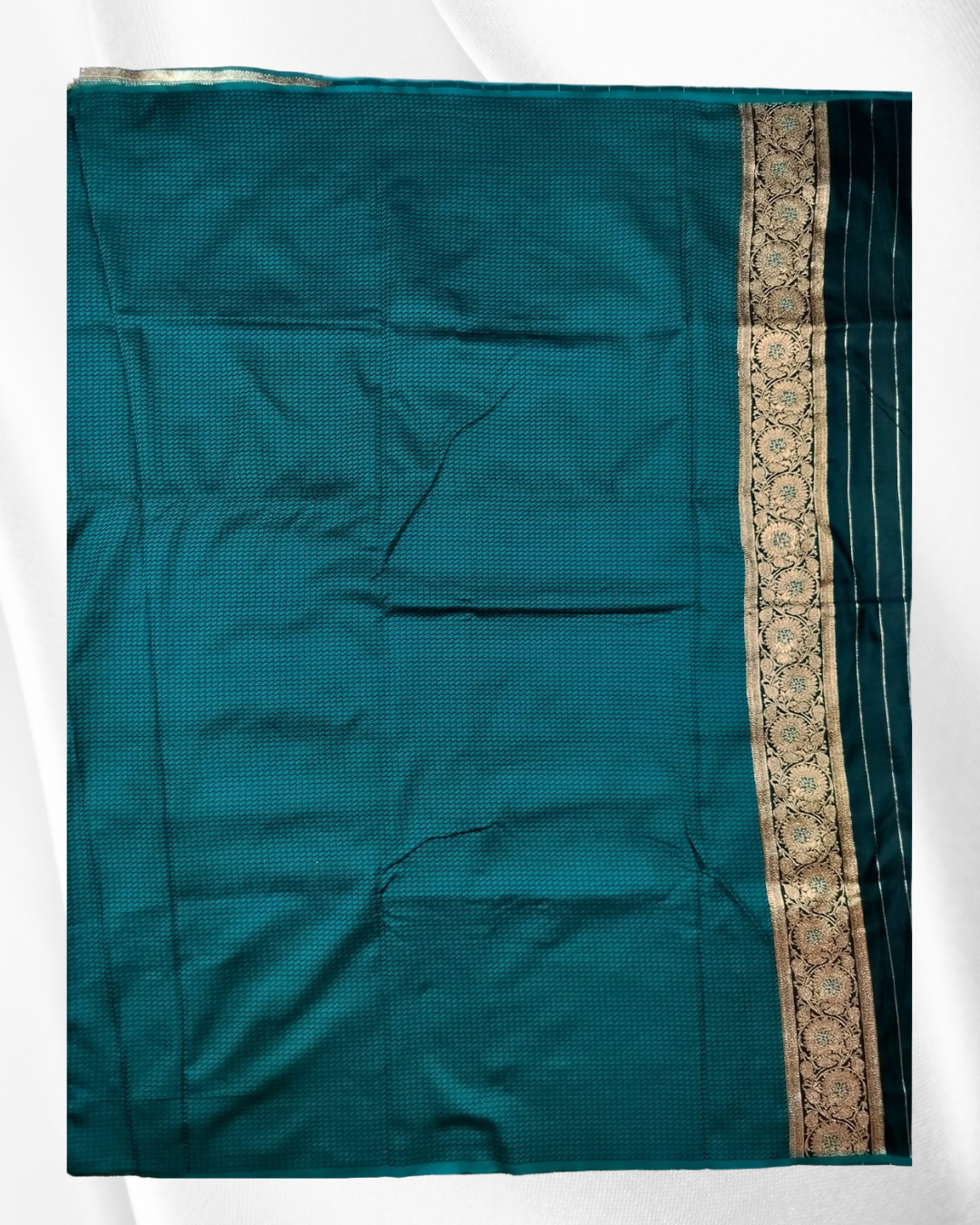 Fancy Mushroom Satin Saree - Image 3