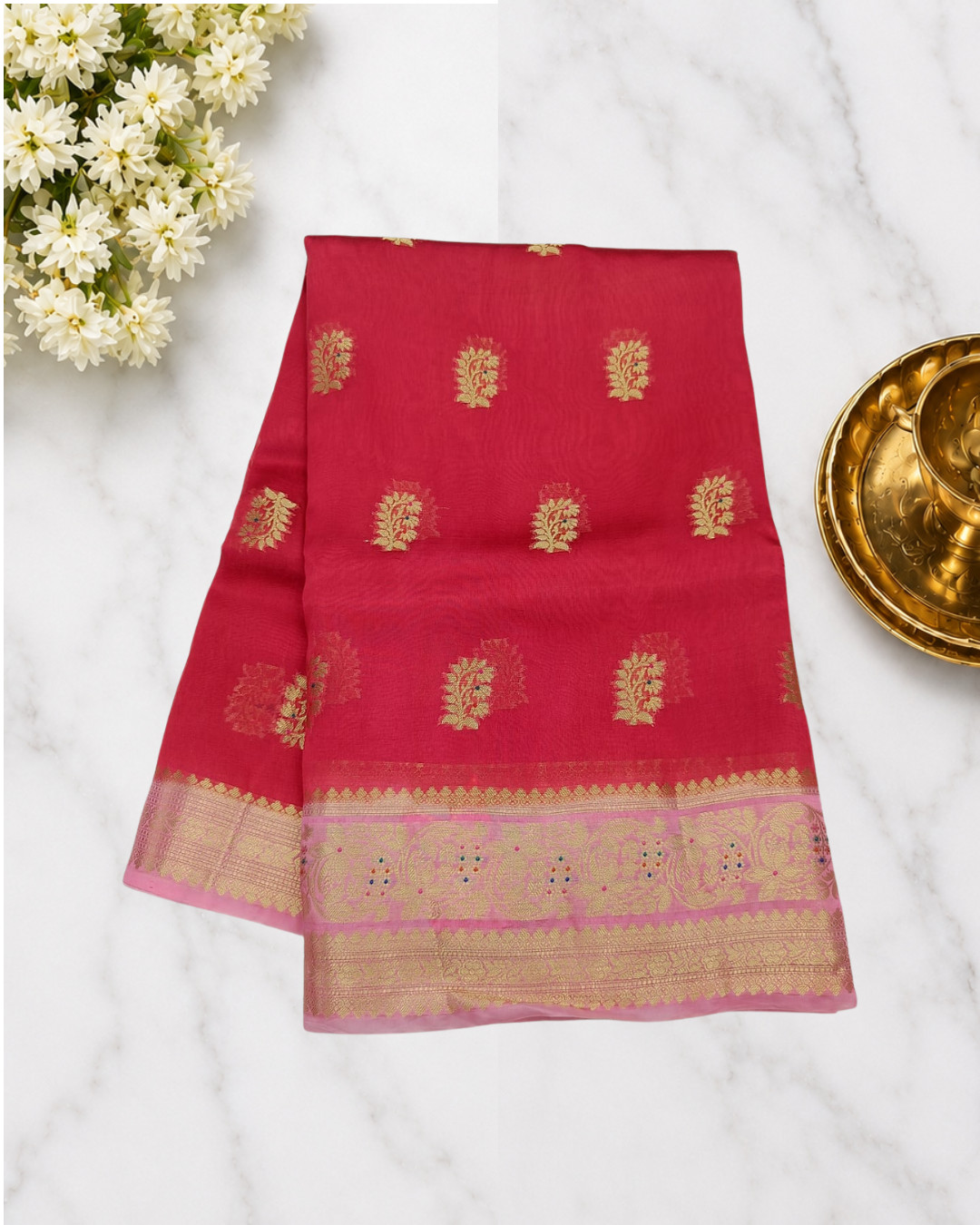 Luxury Raw Mango Fancy Saree
