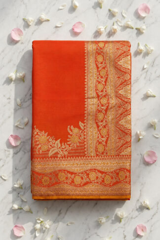 Fancy Mushroom Satin Saree