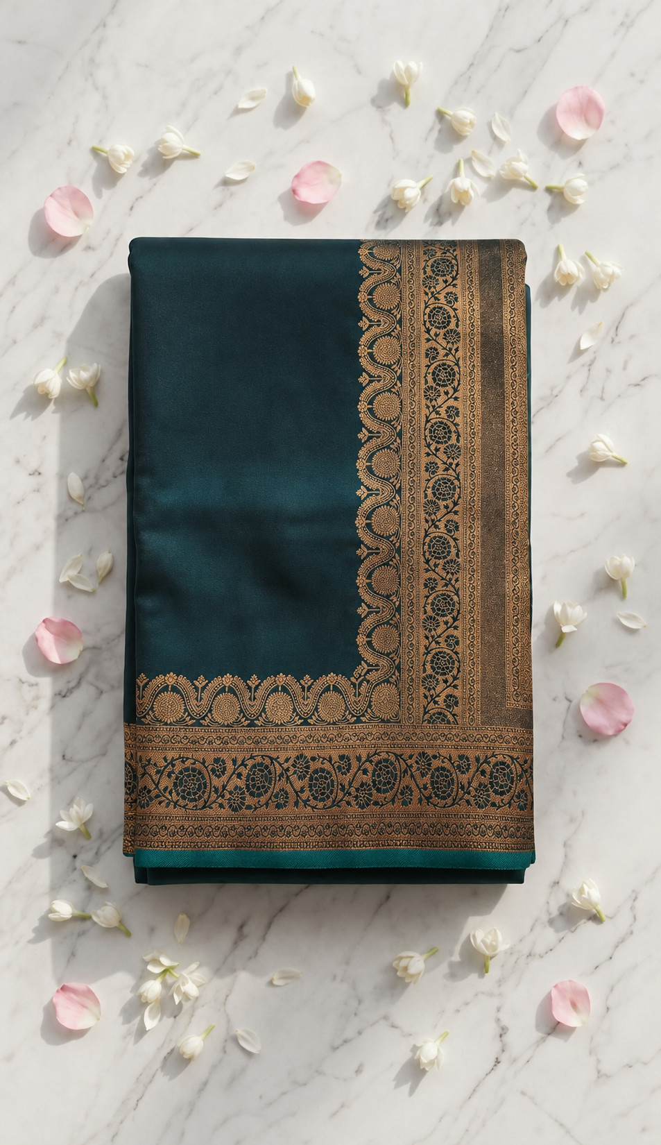 Fancy Mushroom Satin Saree