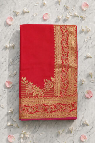 Fancy Mushroom Satin Saree