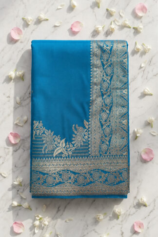 Fancy Mushroom Satin Saree