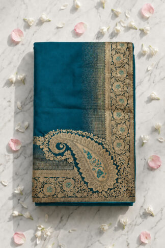 Fancy Mushroom Satin Saree