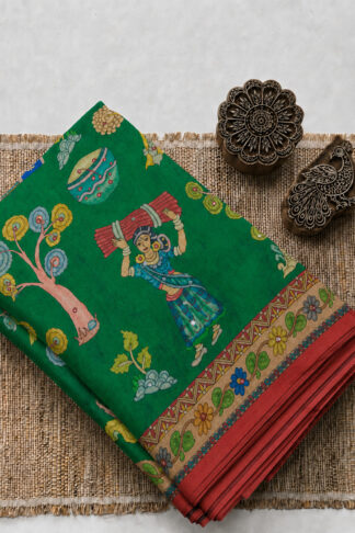 Designer Kalamkari Fancy Saree