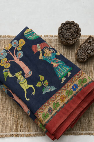Designer Kalamkari Fancy Saree