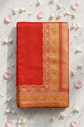 Fancy Mushroom Satin Saree