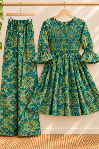 Ready-Made 2-Piece Frock Palazzo Set