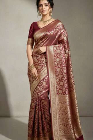 Mushroom Silk Sarees