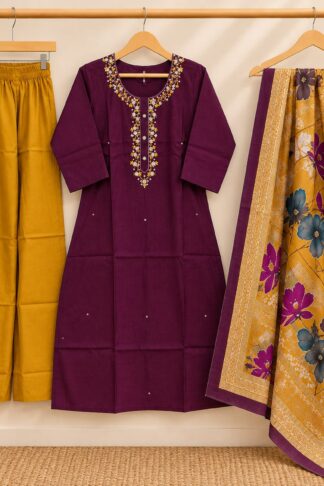 Designer Roman Silk 3-Piece Set